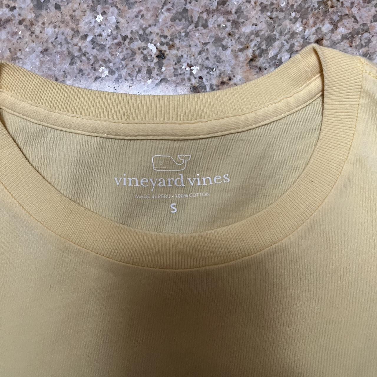 Vineyard Vines Blue/Yellow T-Shirt with shirt - Depop