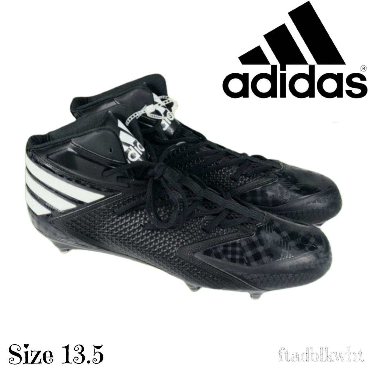 NEW Adidas Cleats Iron 13.5 Black/White Adidas... - Depop