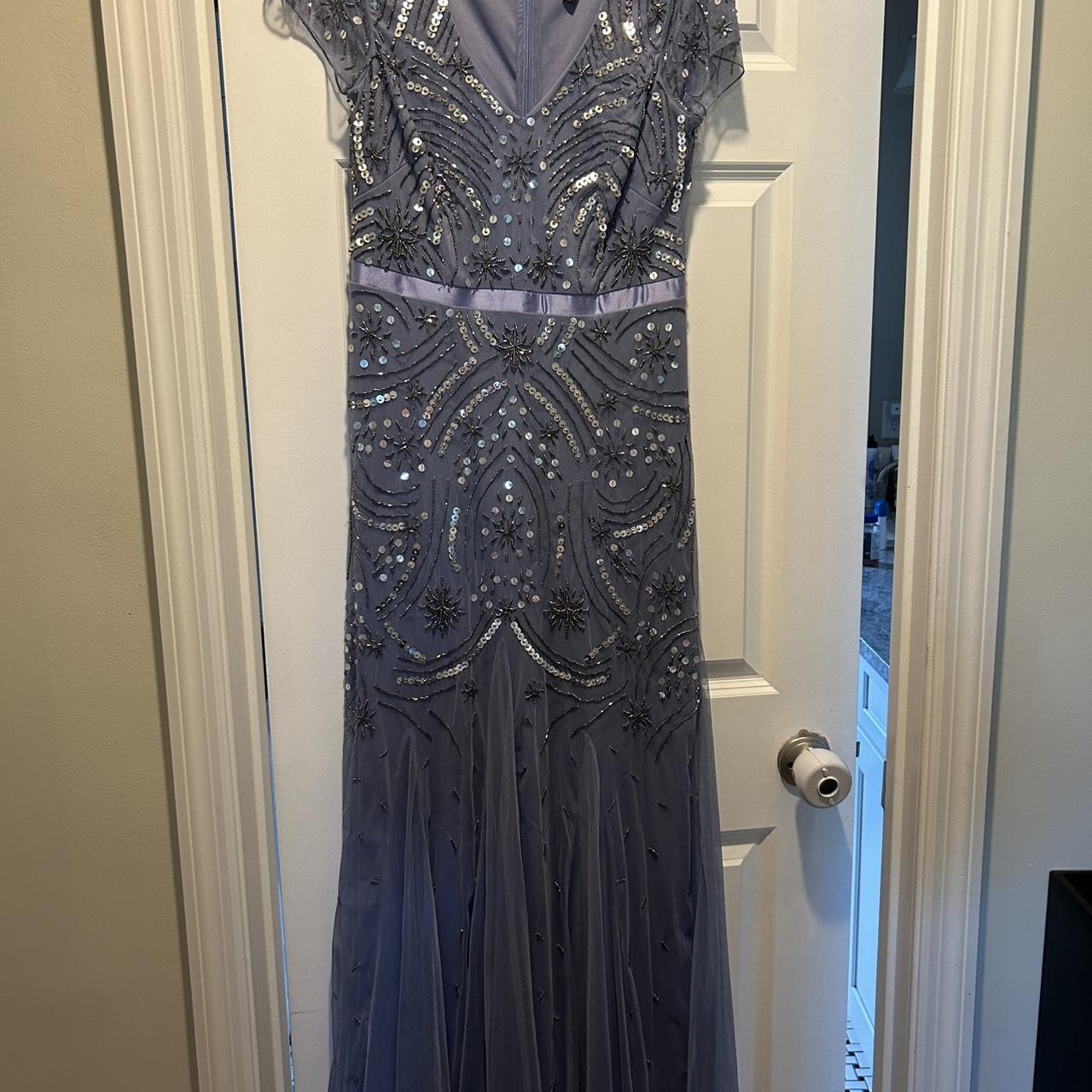 Adrianna Papell Women's Special Occasion Dress Purple/Blue 12