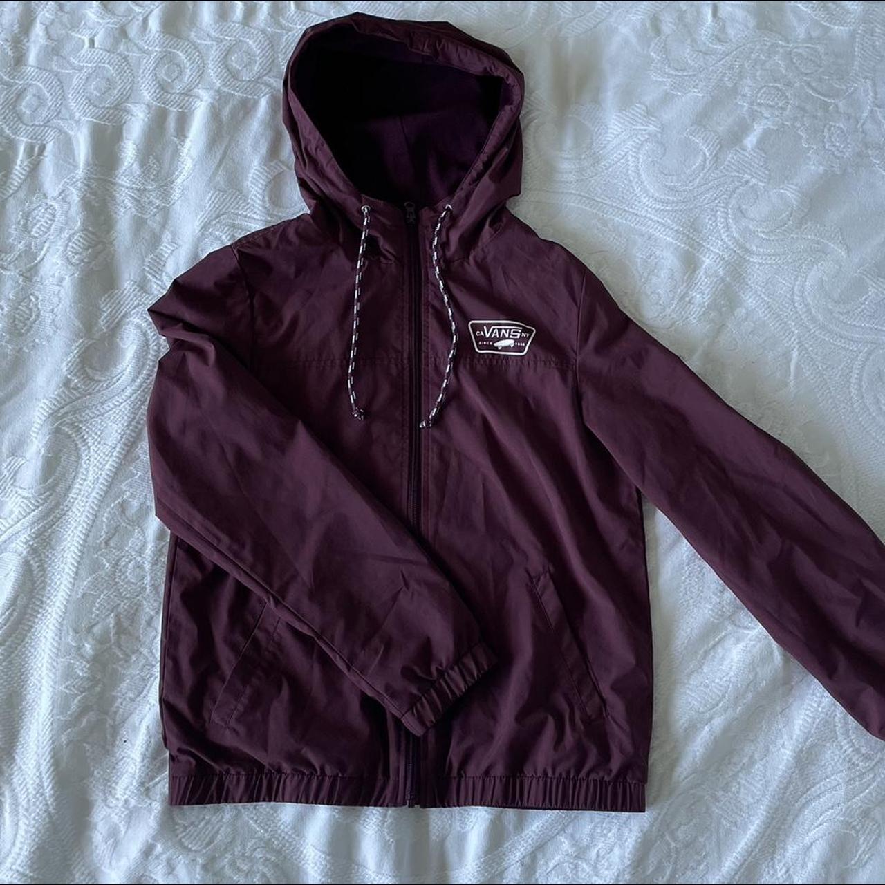 Vans cheap burgundy windbreaker