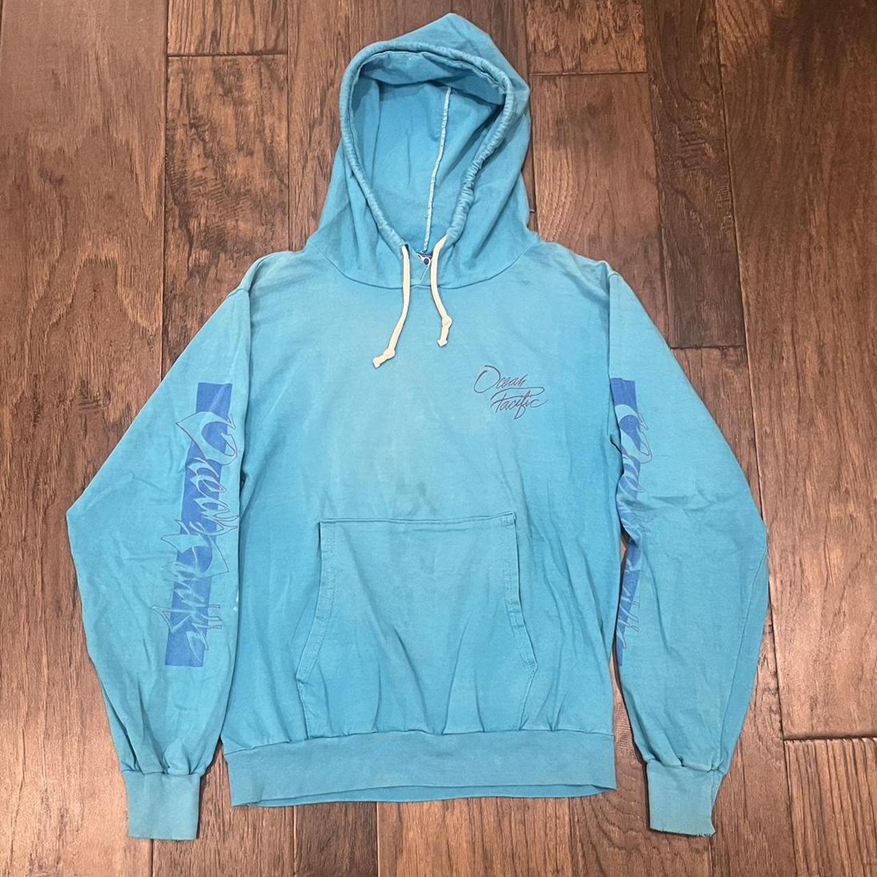 Vintage 80s Ocean Pacific Hoodie super cute ocean... - Depop