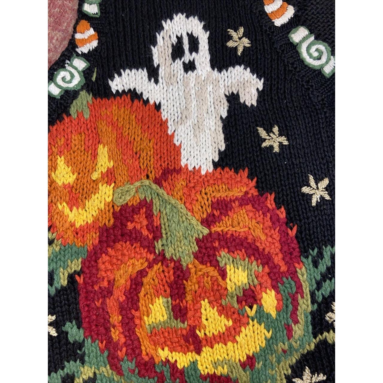 Vintage 90s Tiara International Ugly Halloween knit... Depop