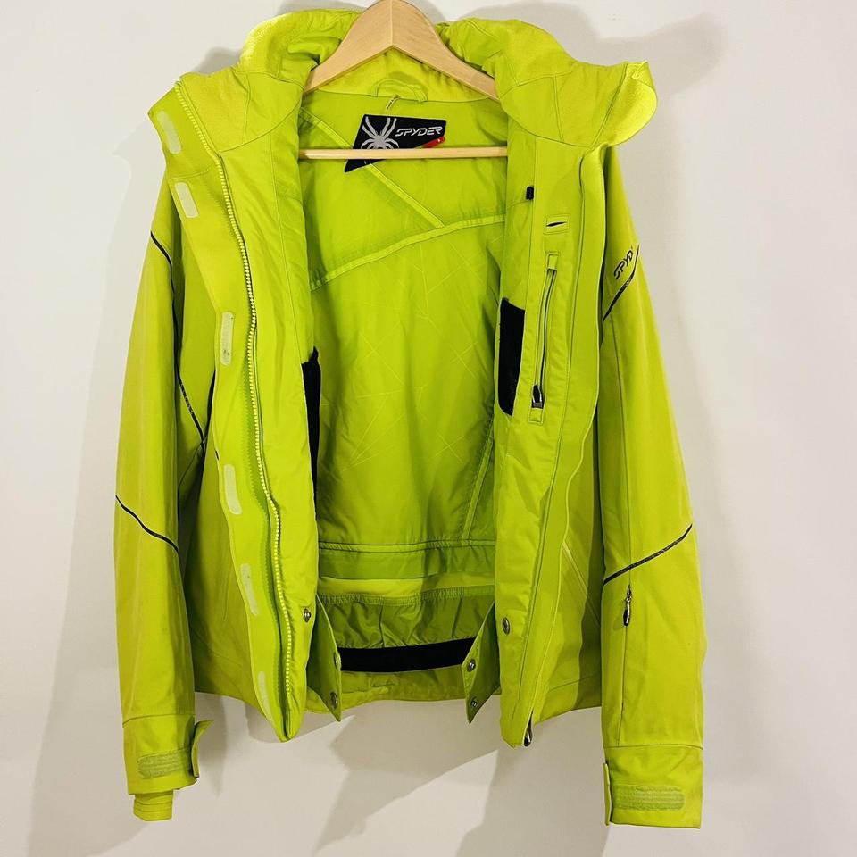 Spyder yellow ski on sale jacket