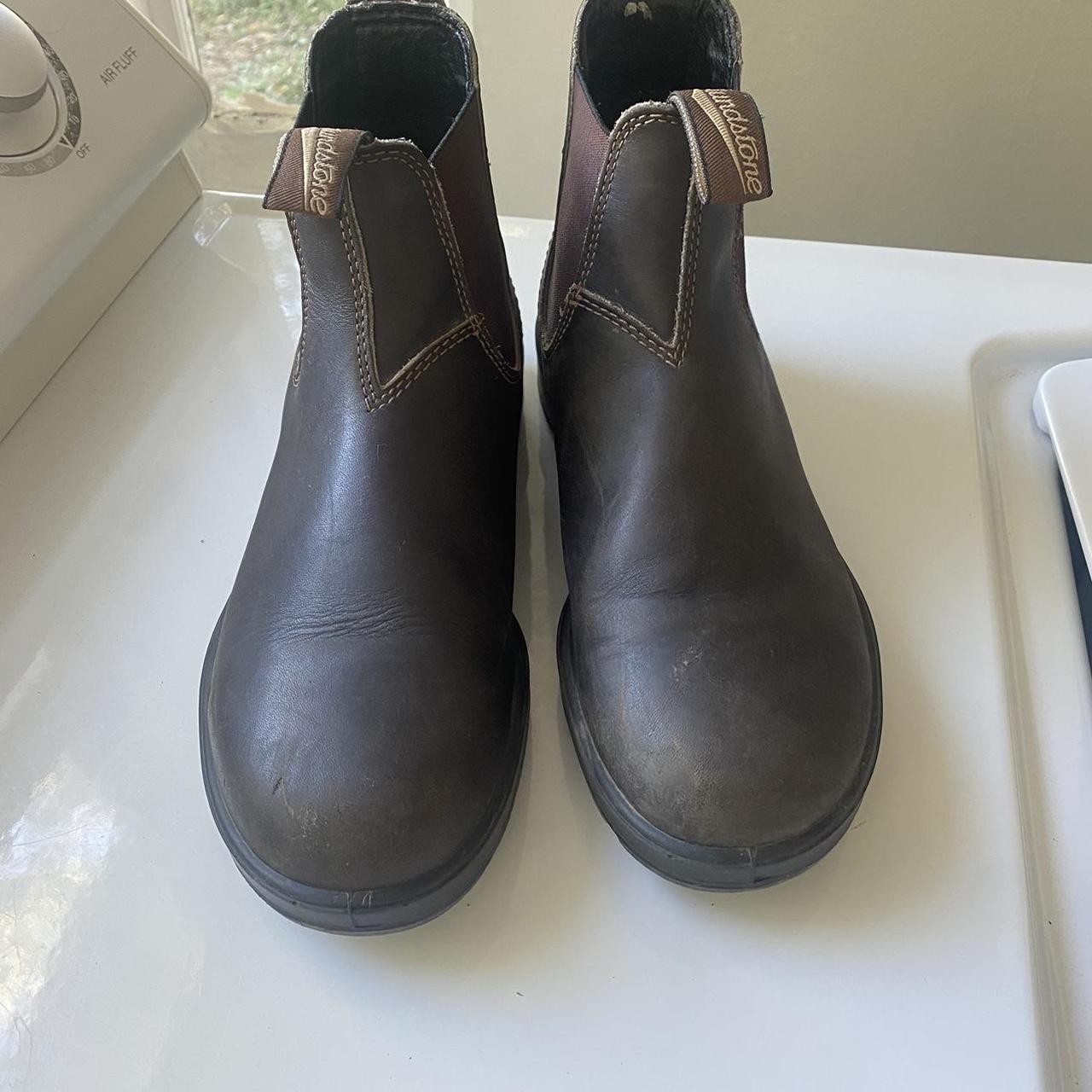 blundstone leather boots original blundstone boot in... - Depop