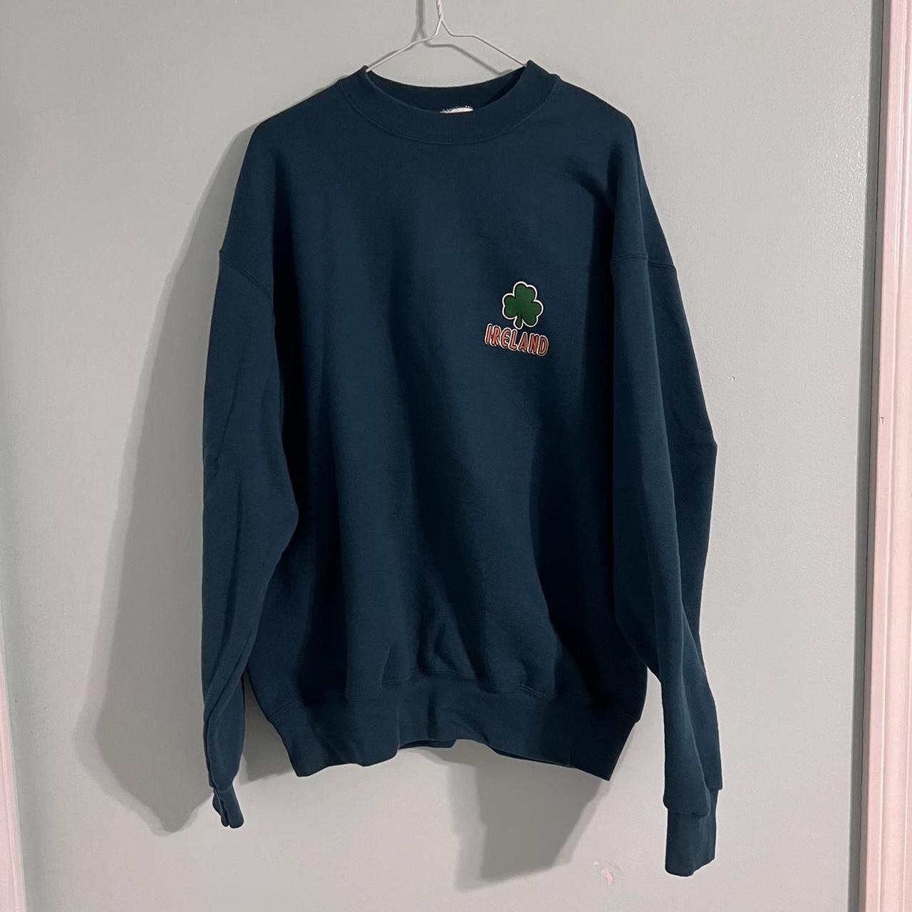 Men's Green and Orange Sweatshirt | Depop