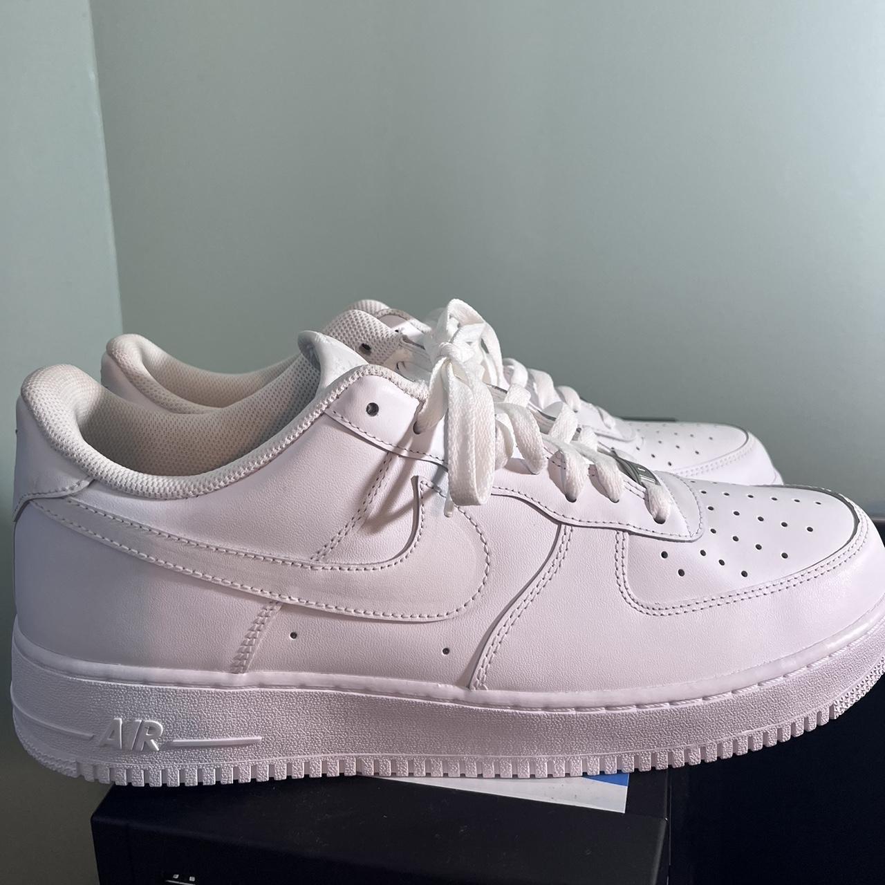 Nike Air Force 1 “triple white” size 14 mens No... - Depop