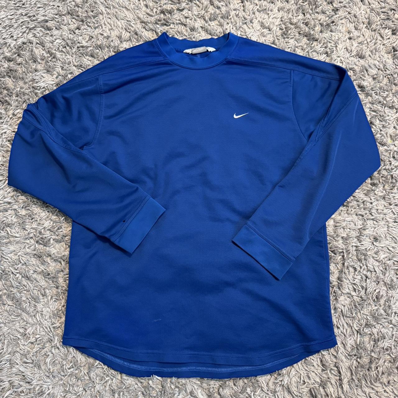 Vintage early 2000s silver tag Nike long sleeve... - Depop