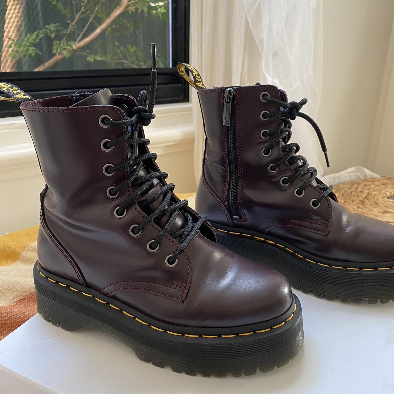 Burgundy doc martens hotsell