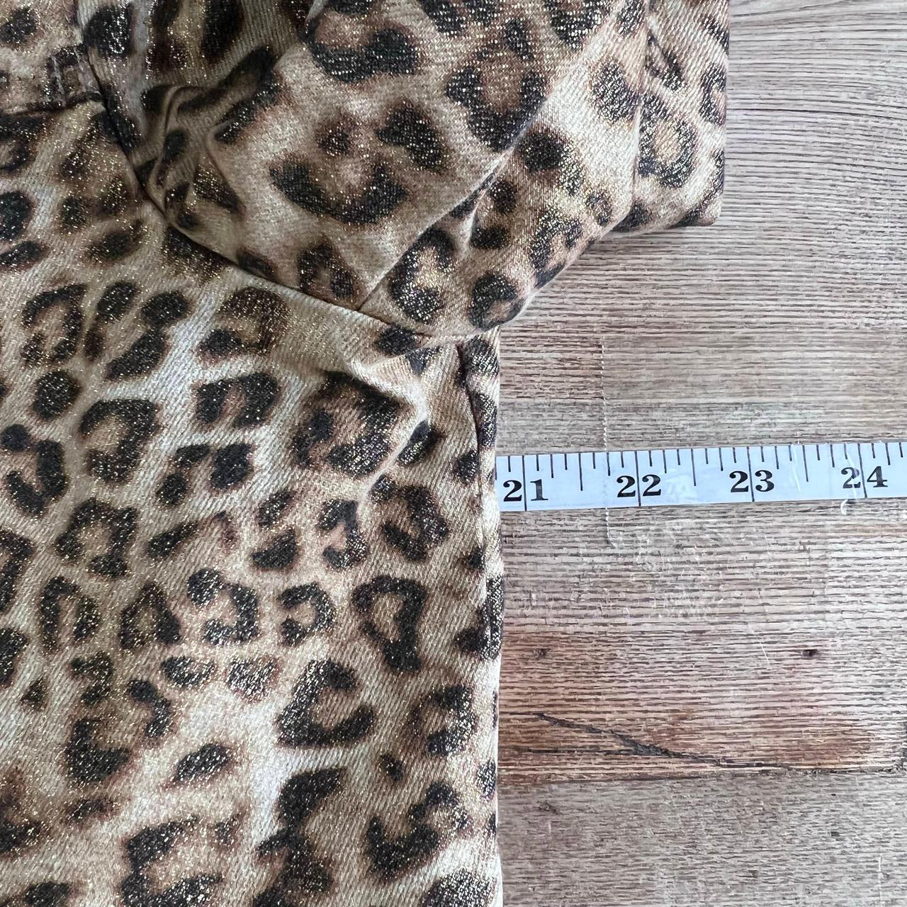 Chicos shimmering leopard cheetah animal print - Depop