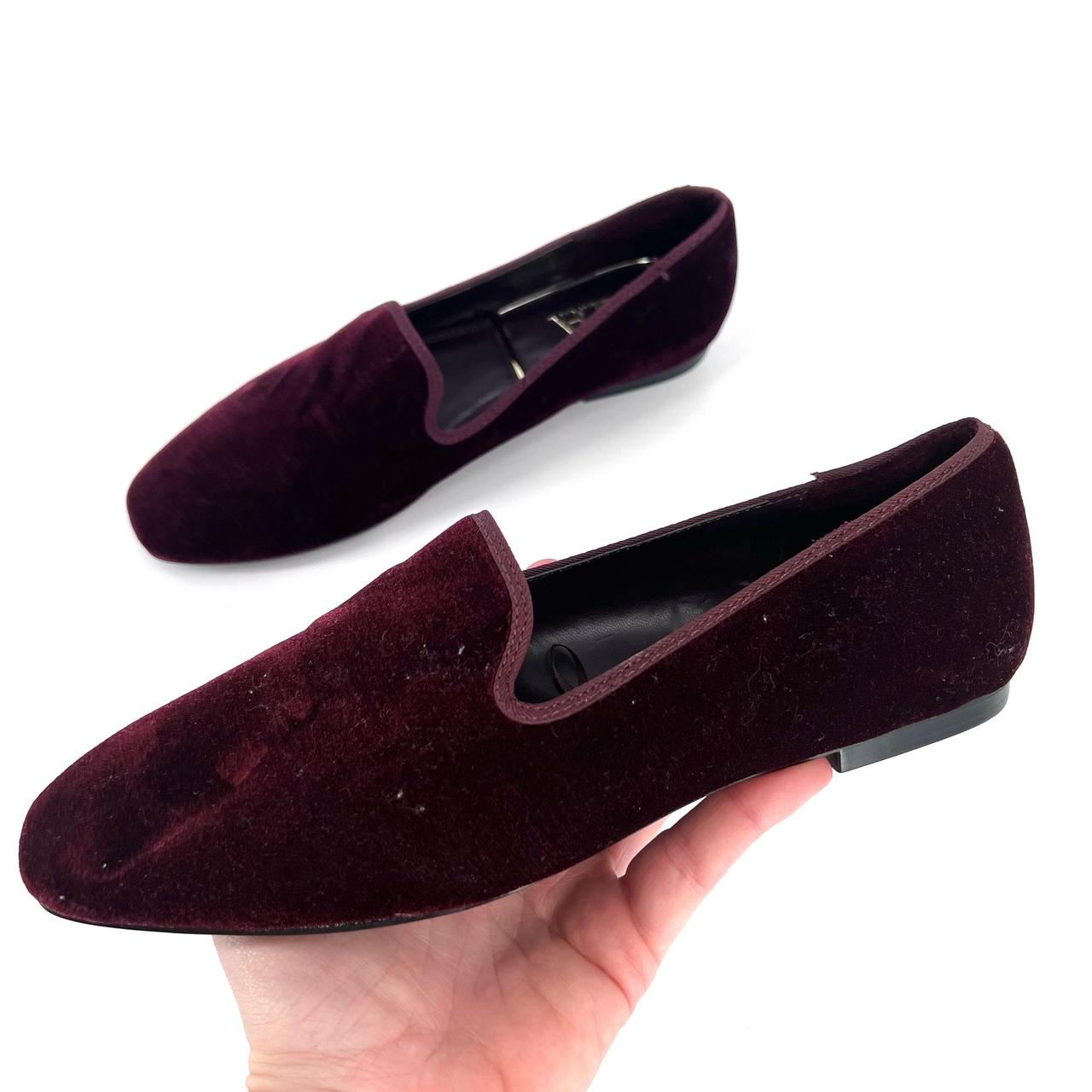 Velvet loafers hot sale womens zara