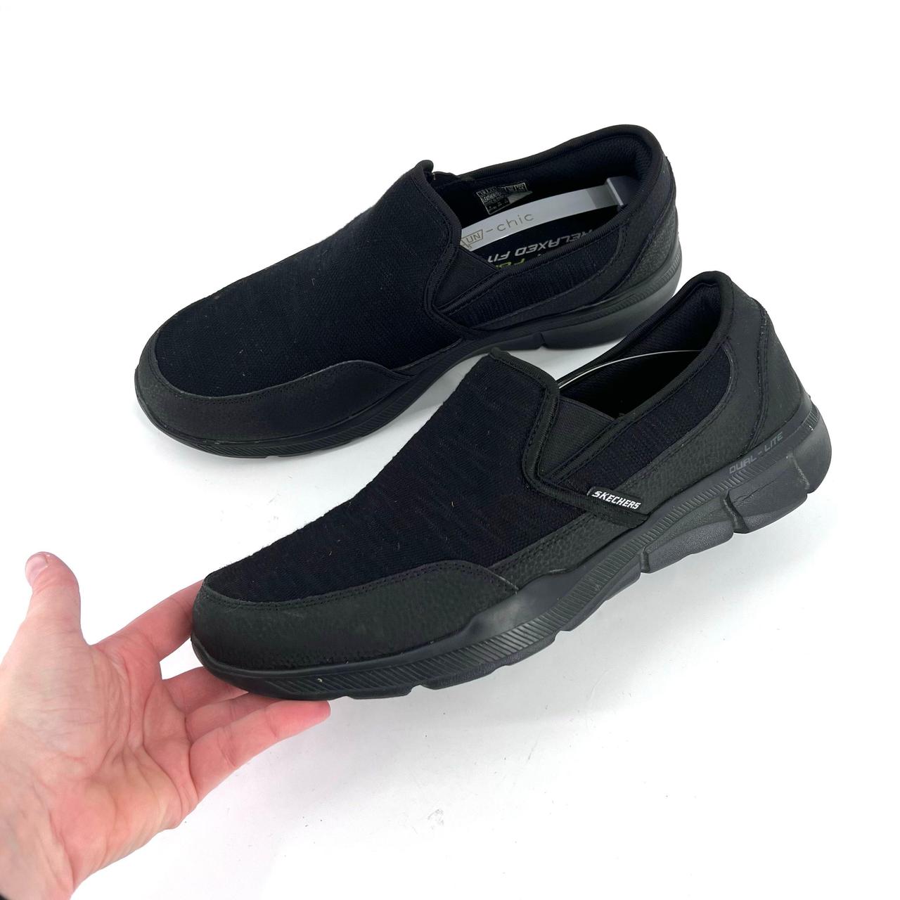 mens black skechers
