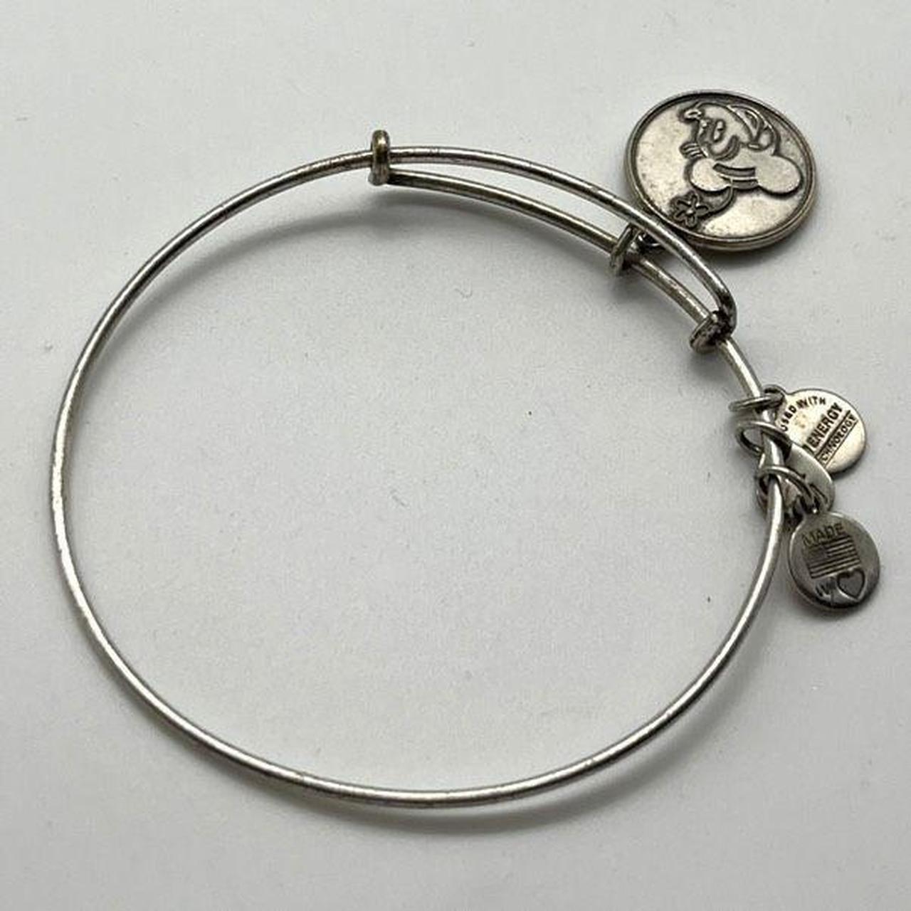 Alex and Ani Disney silver tone bangle bracelet... Depop