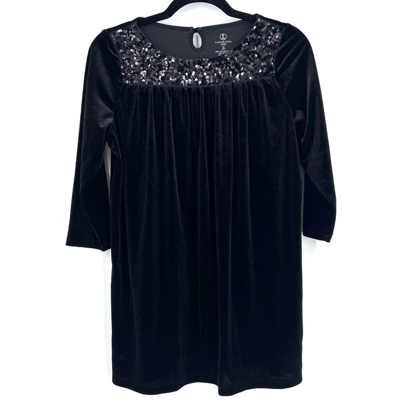 Lands end velvet sales dress