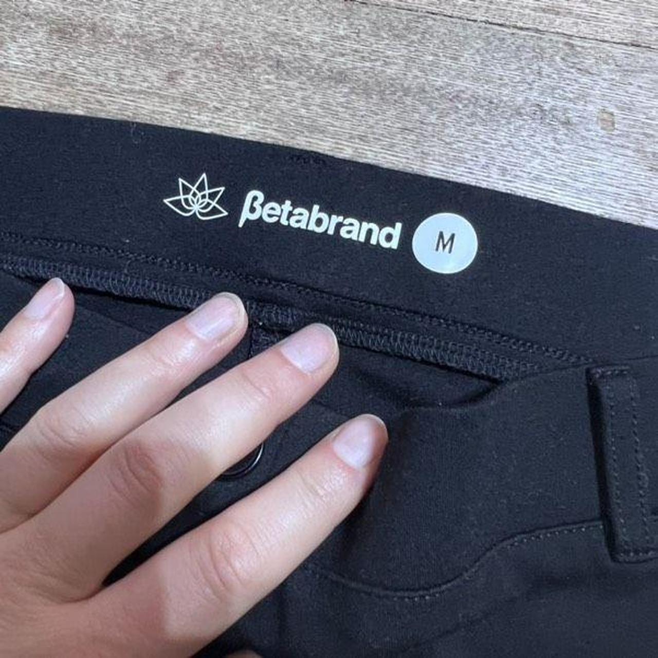 Betabrand Womens Black Bootcut Yoga Pant Straight - Depop