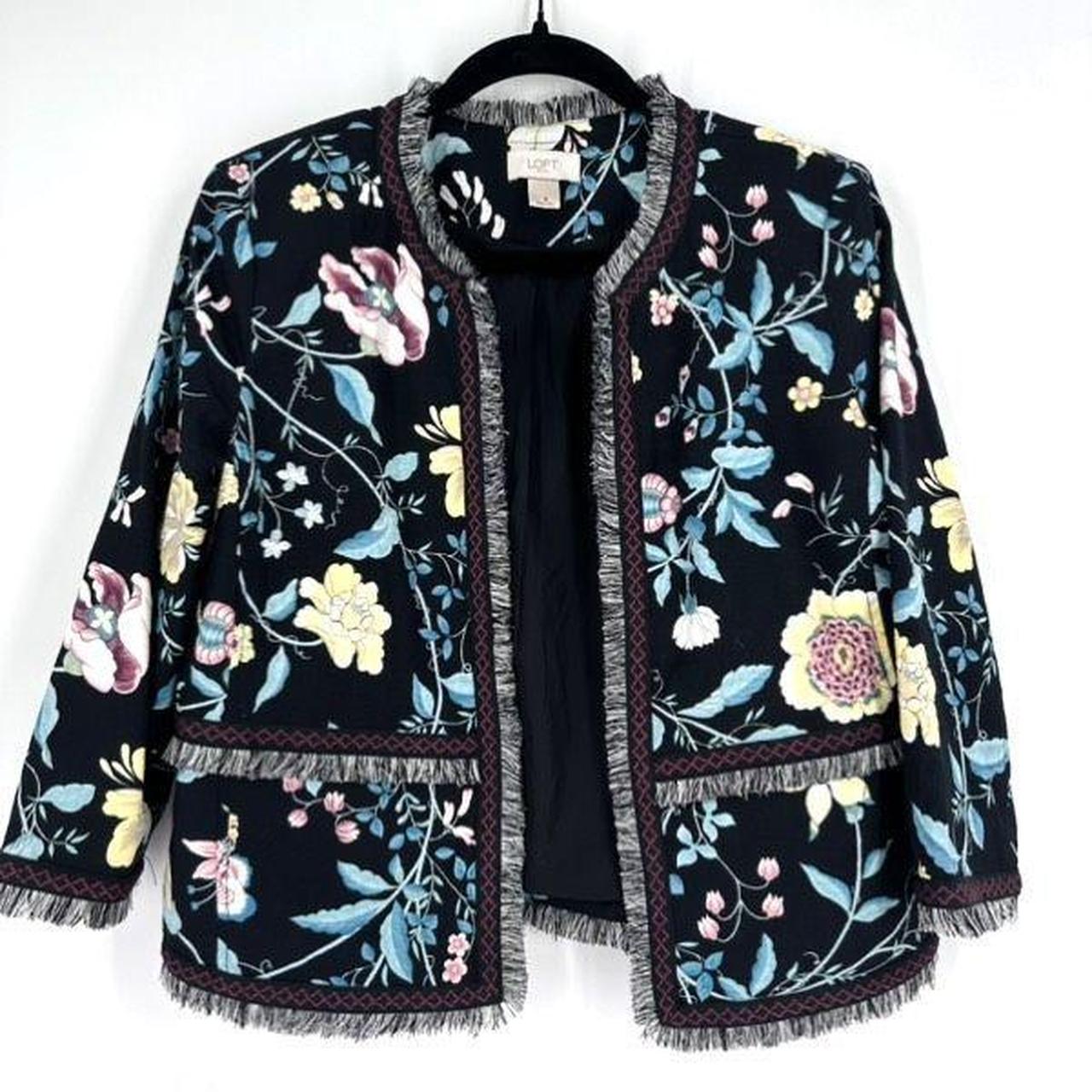 Loft hot sale floral blazer