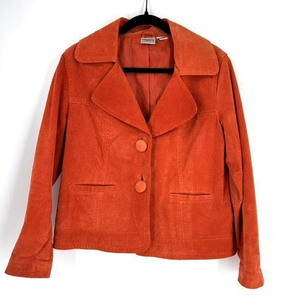 Burnt orange deals suede Blazer