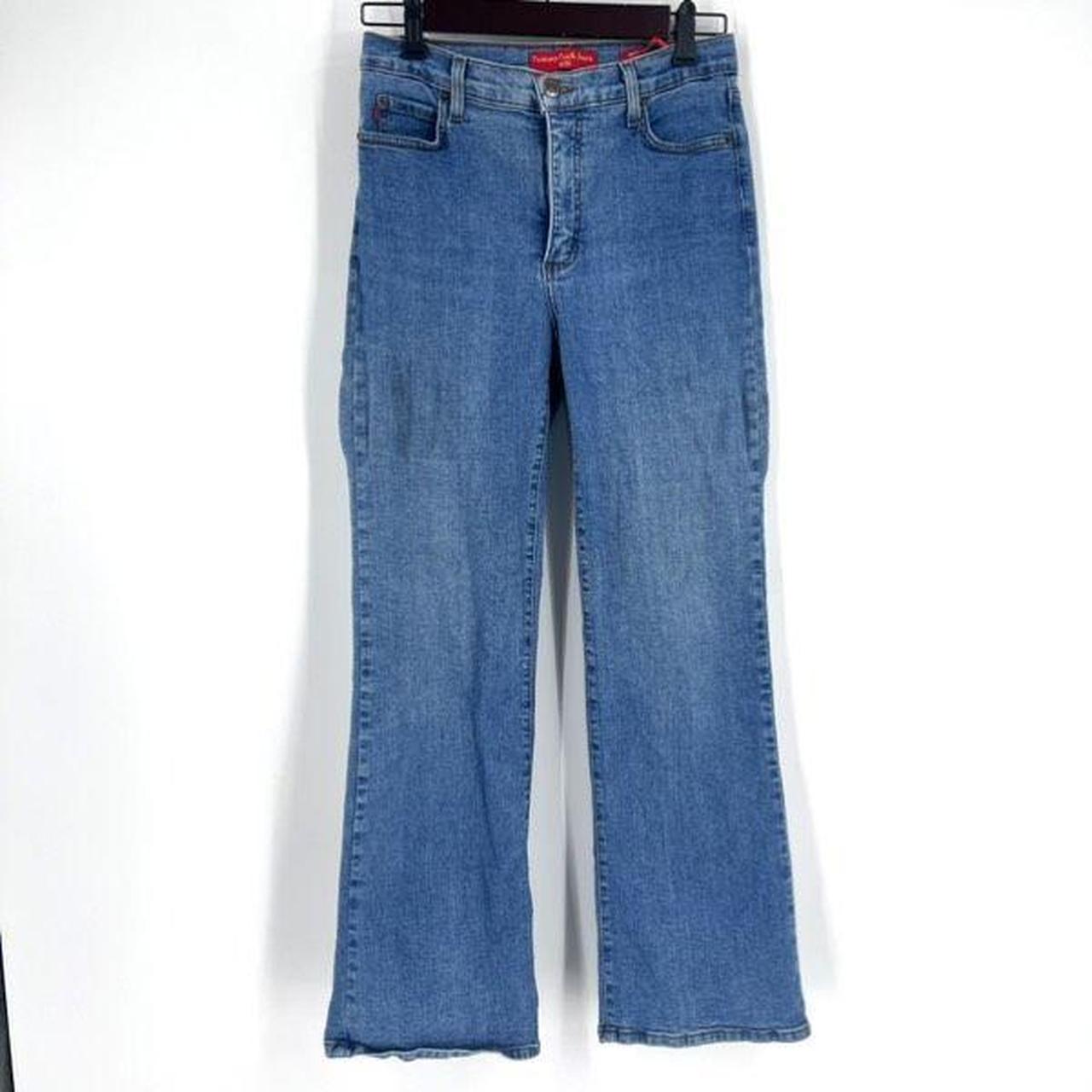 NYDJ Tummy Tuck Jeans High Rise Flared Wide Leg