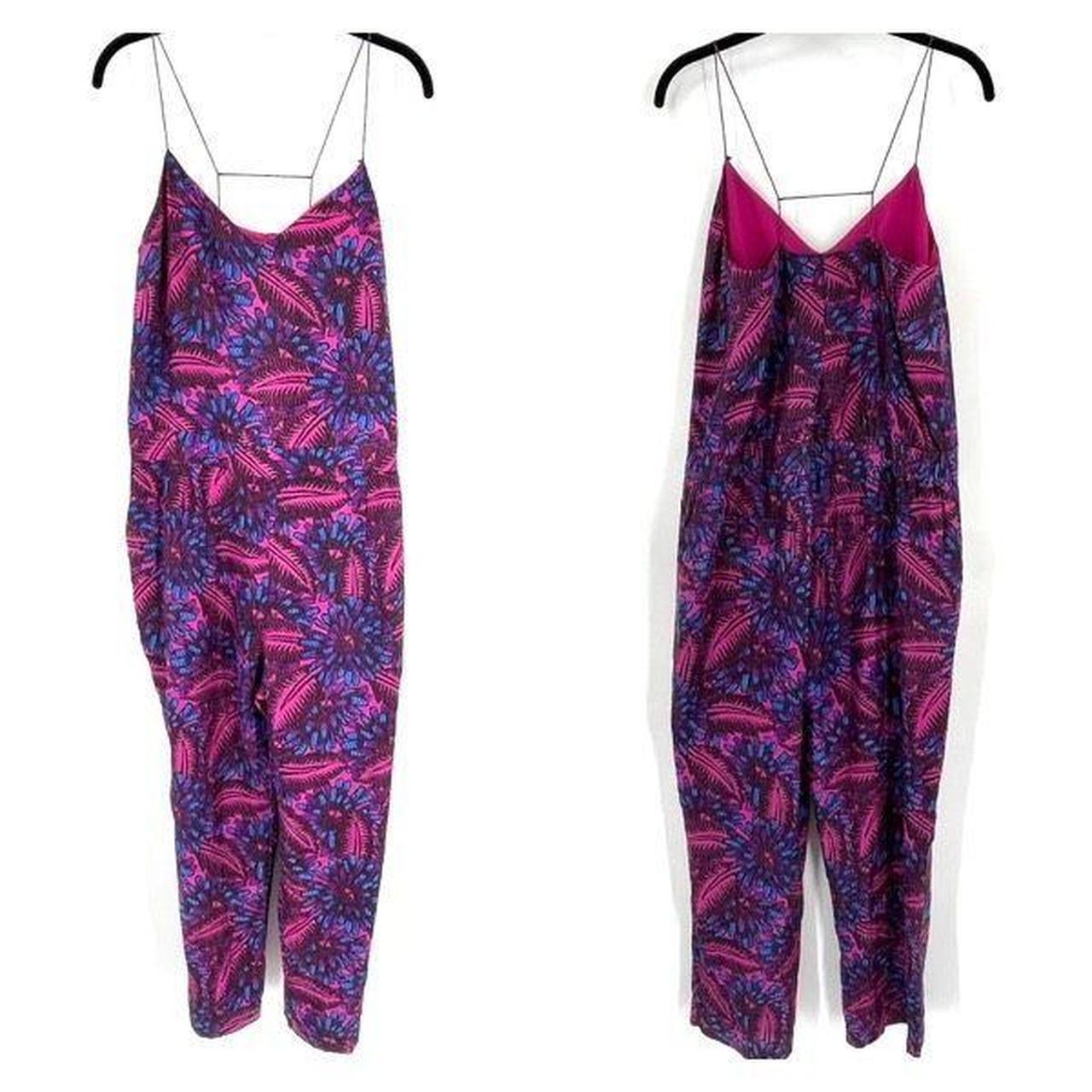 J. Crew buy Midnight Floral Silk Jumpsuit Size 0