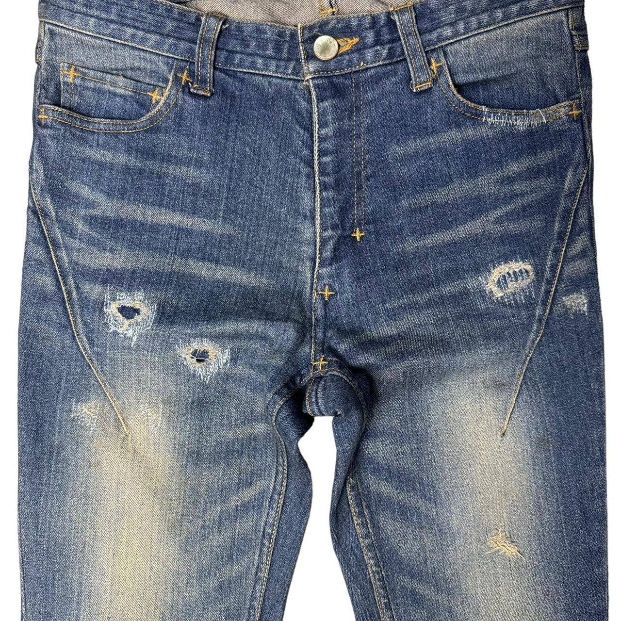 Number Nine x Studious Distressed Washed Skinny | Depop