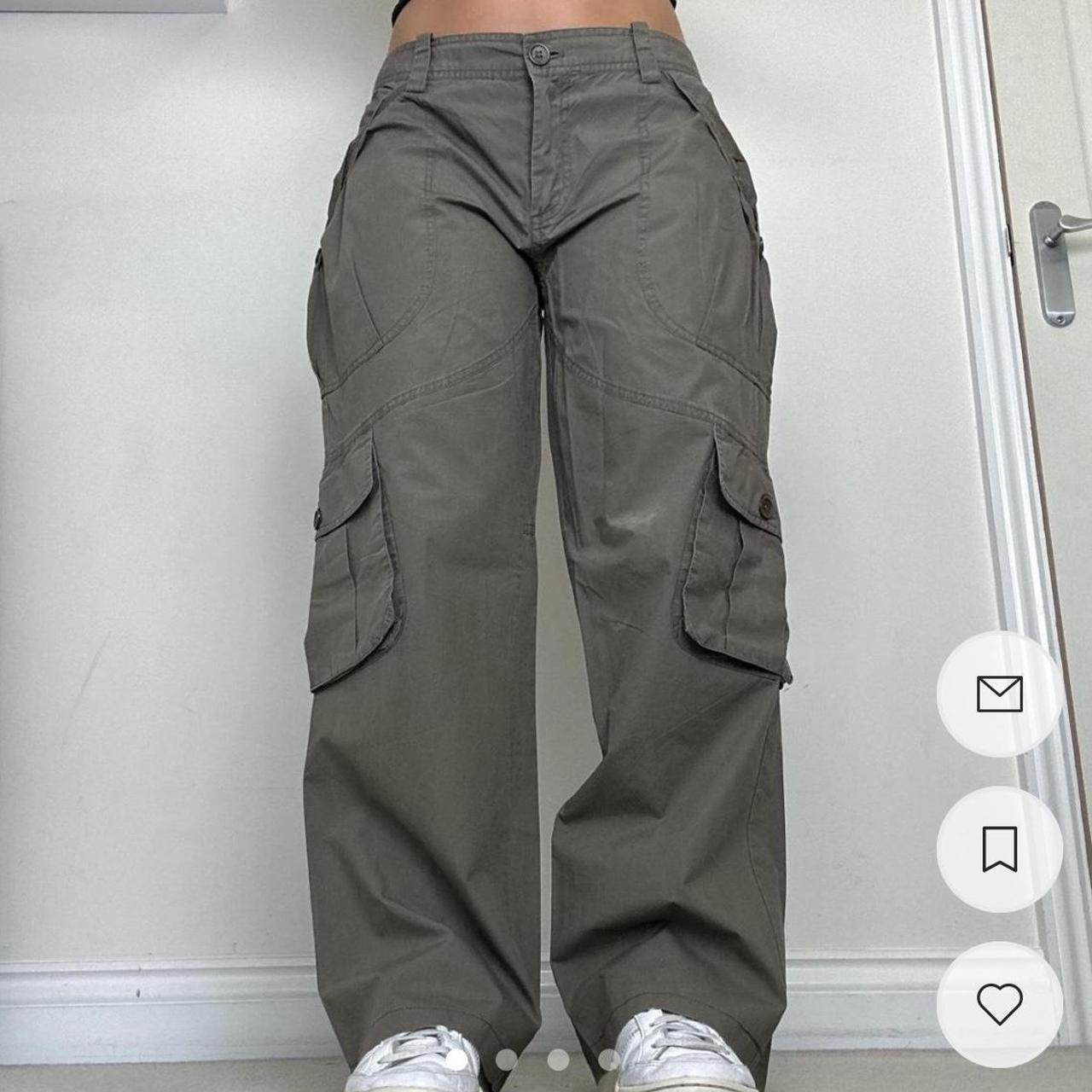 Women's Khaki Trousers | Depop
