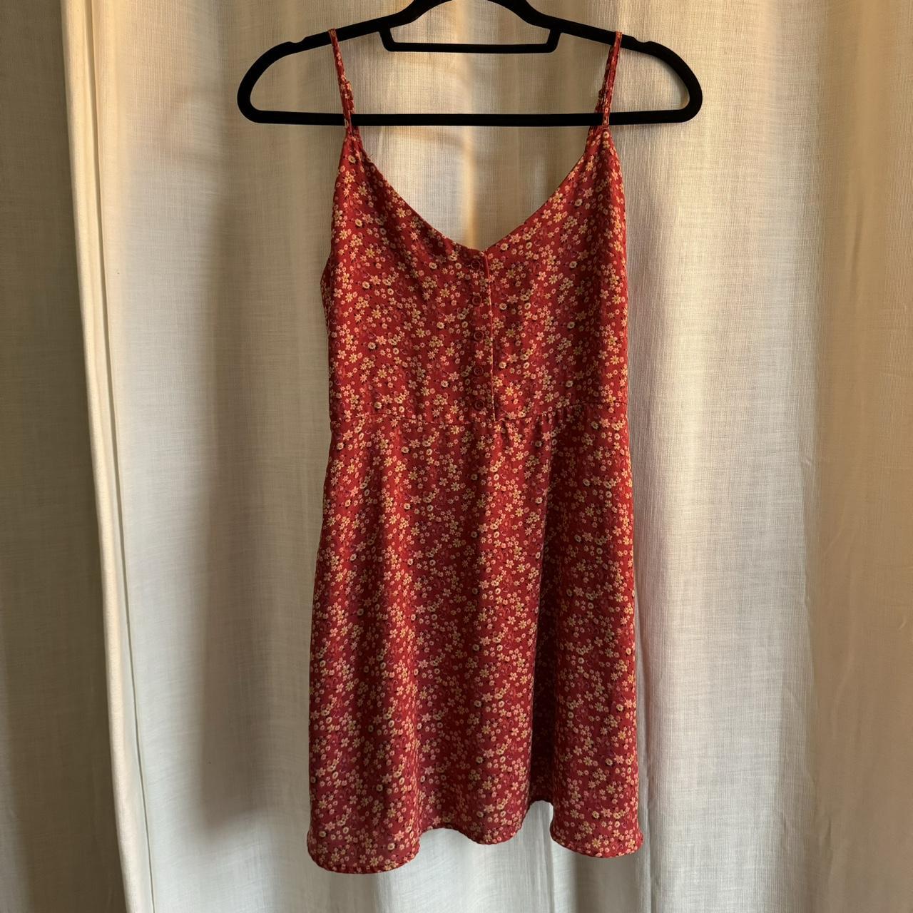 forever 21 red floral mini dress,