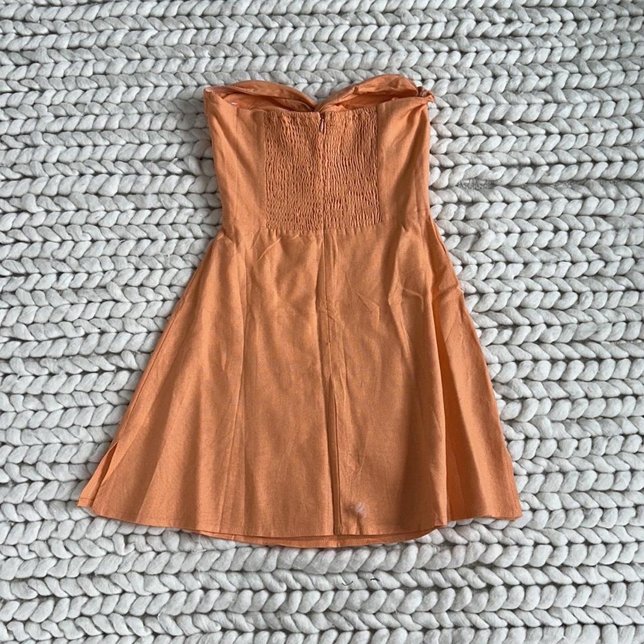 Princess Polly Women's Orange Dress Depop