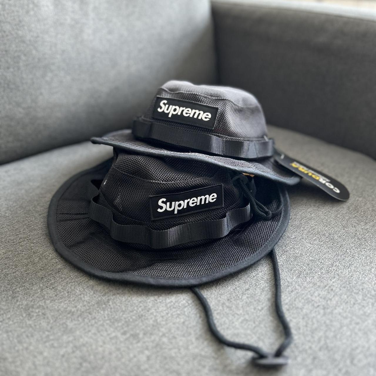 Supreme military boonie bucket hat black Supreme - Depop