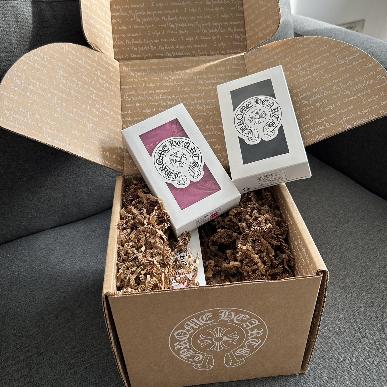 chrome hearts black boxer shorts Chrome hearts women | Depop