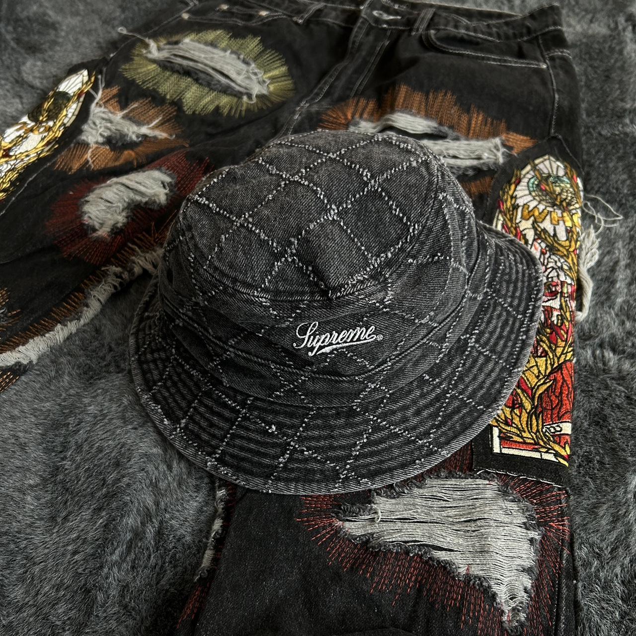 クラシカルファッション supreme Punched Denim Crusher Black S/M - 帽子