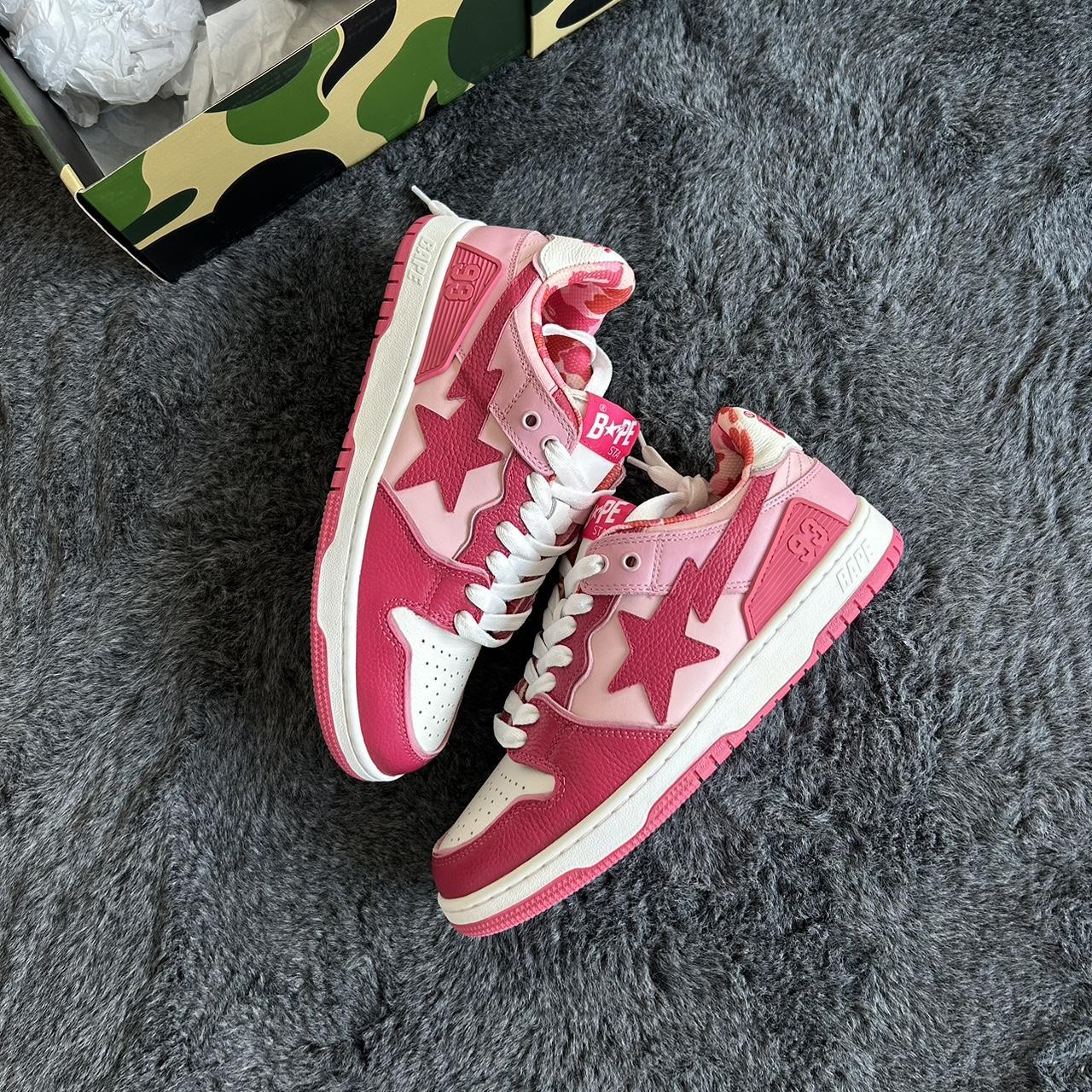 Bape Sk8 Sta ABC camo pink Uk7 UK8 and | Depop