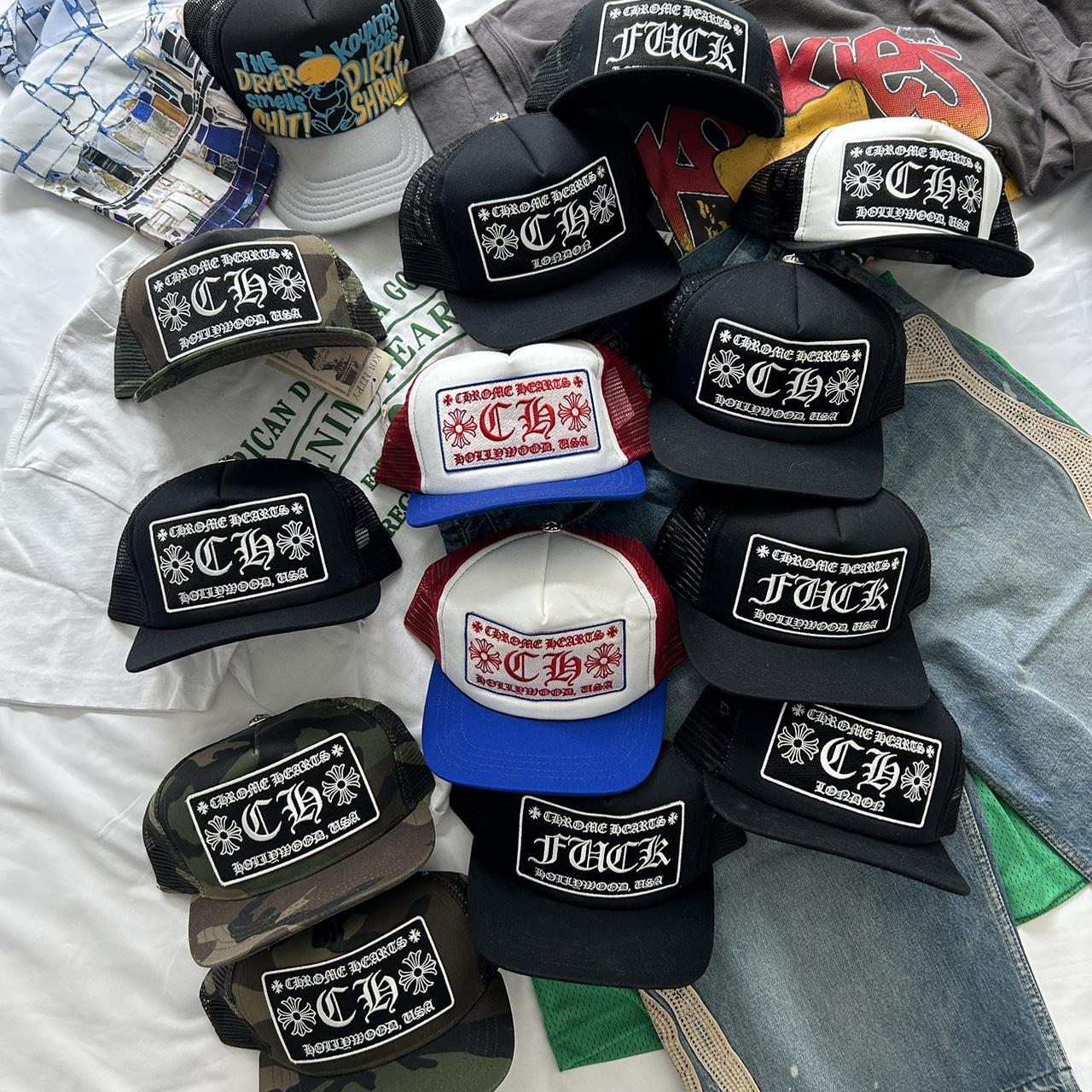 Chrome hearts classic trucker hat Chrome hearts ch | Depop