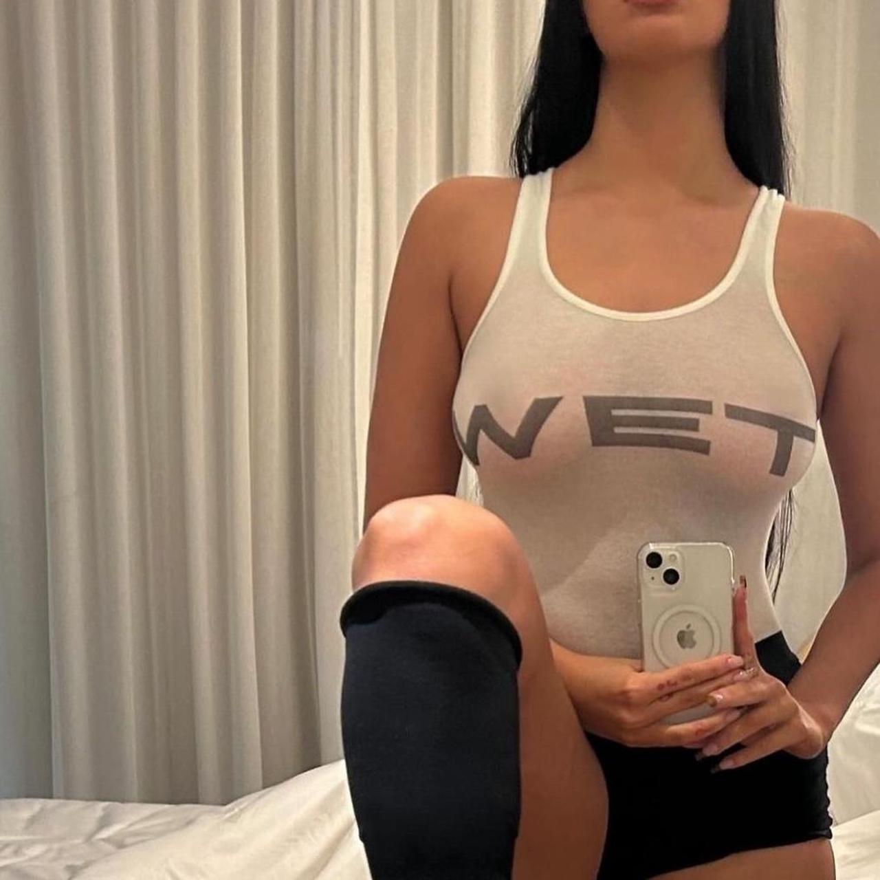 トップス Kanye West wet sex top Yzy morals Wet tank top white (new SEX edition) | Depop