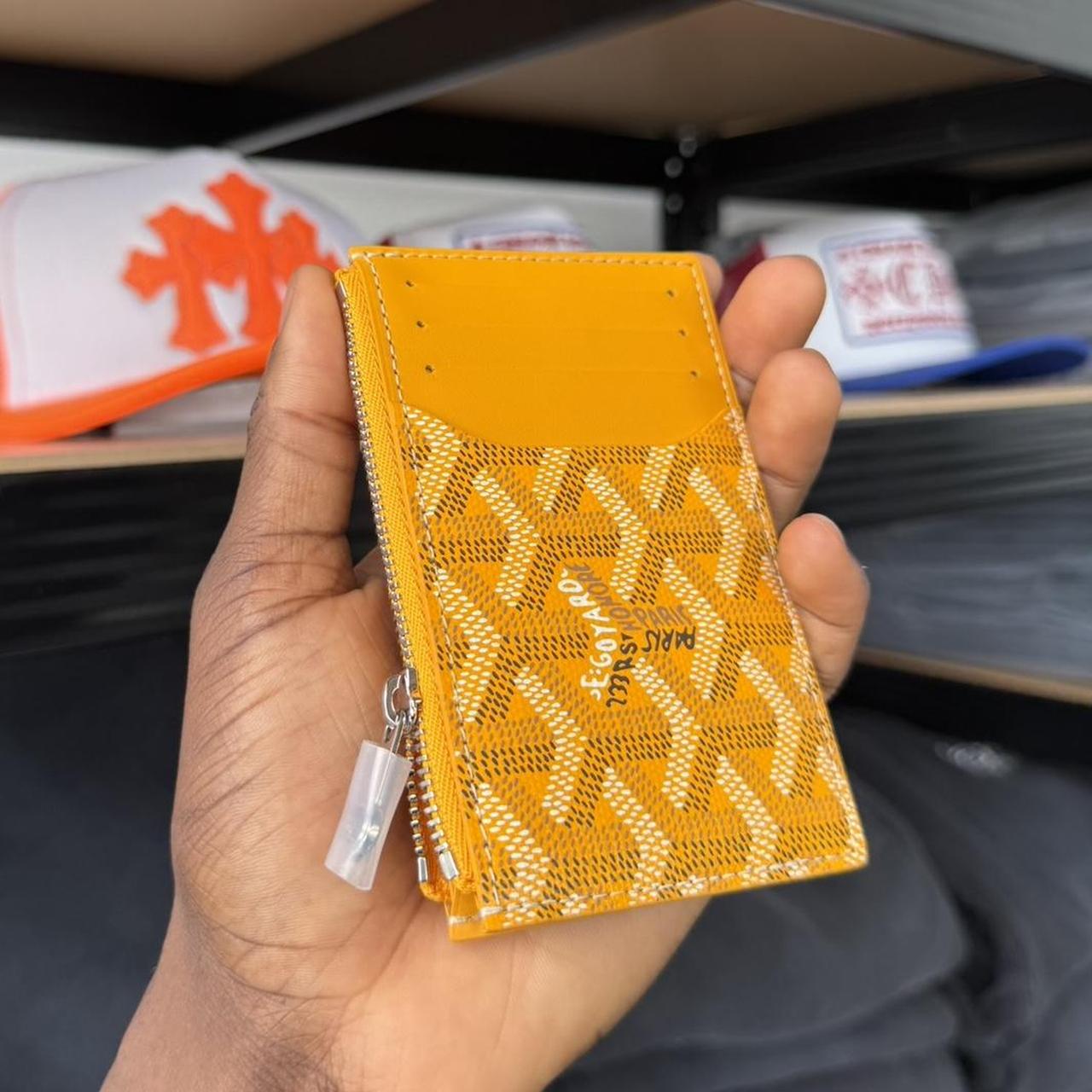 希少品◆入手困難♪【GOYARD】Saint Pierre card holder orange Goyard Orange Saint Pierre Card Holder – Luxury Leather Guys