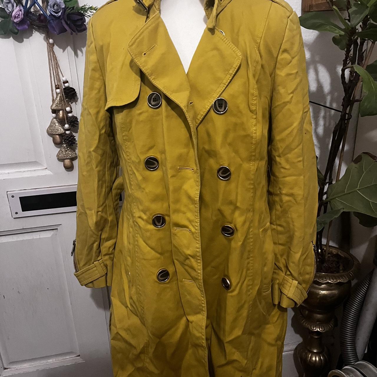 River island best sale mustard coat