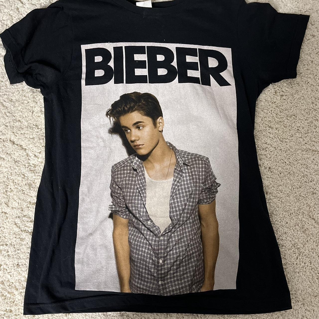 y2k 2000s justin bieber t shirt. so awesome. tag... - Depop