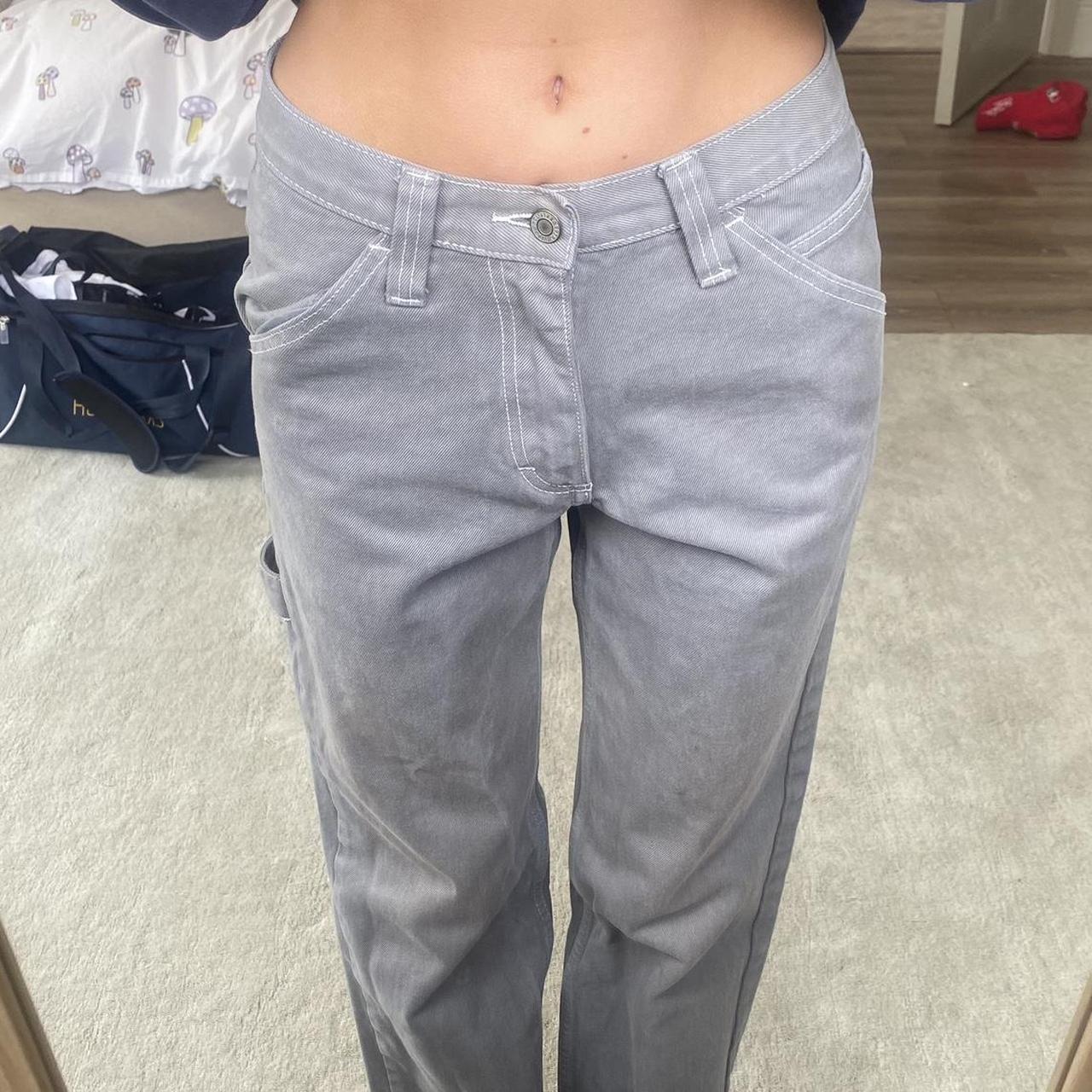 Brandy Melville grey jeans grey jeans... Depop