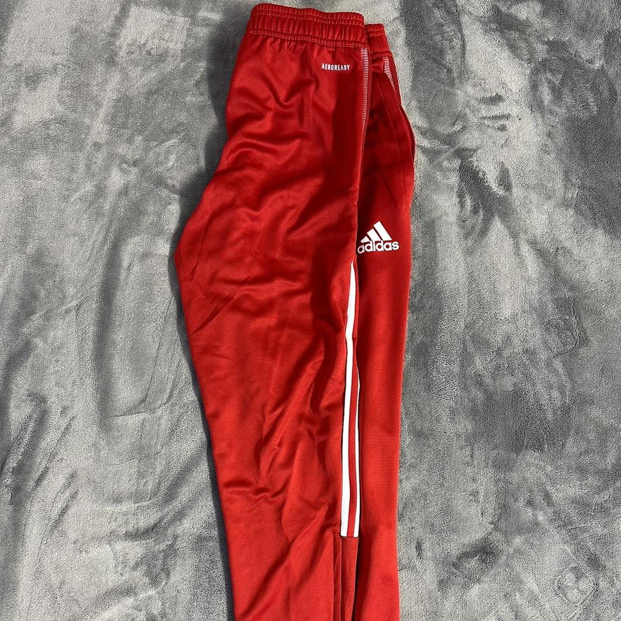 Red Adidas Track Pants, Size Small, Excellent... - Depop
