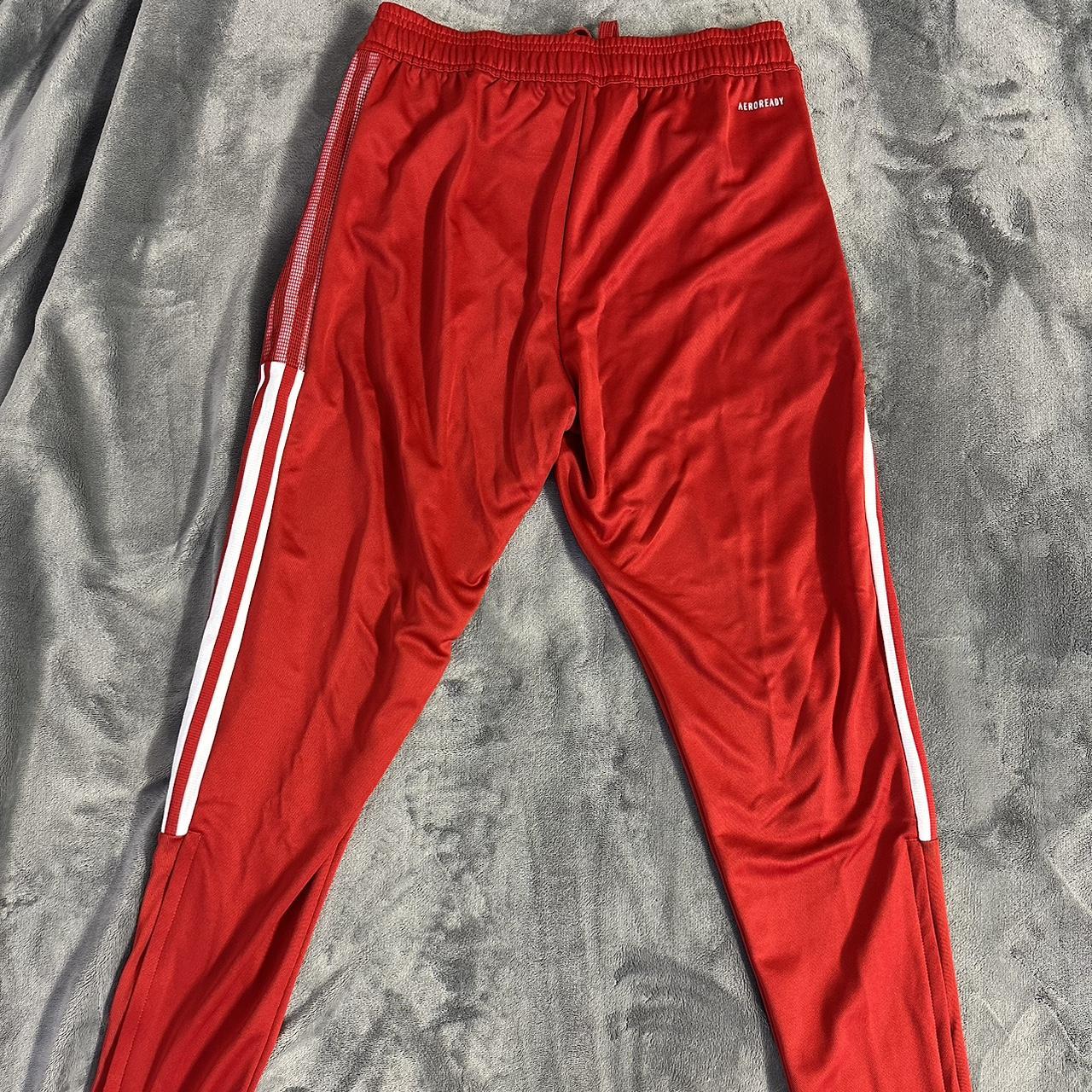 Red Adidas Track Pants, Size Small, Excellent... Depop