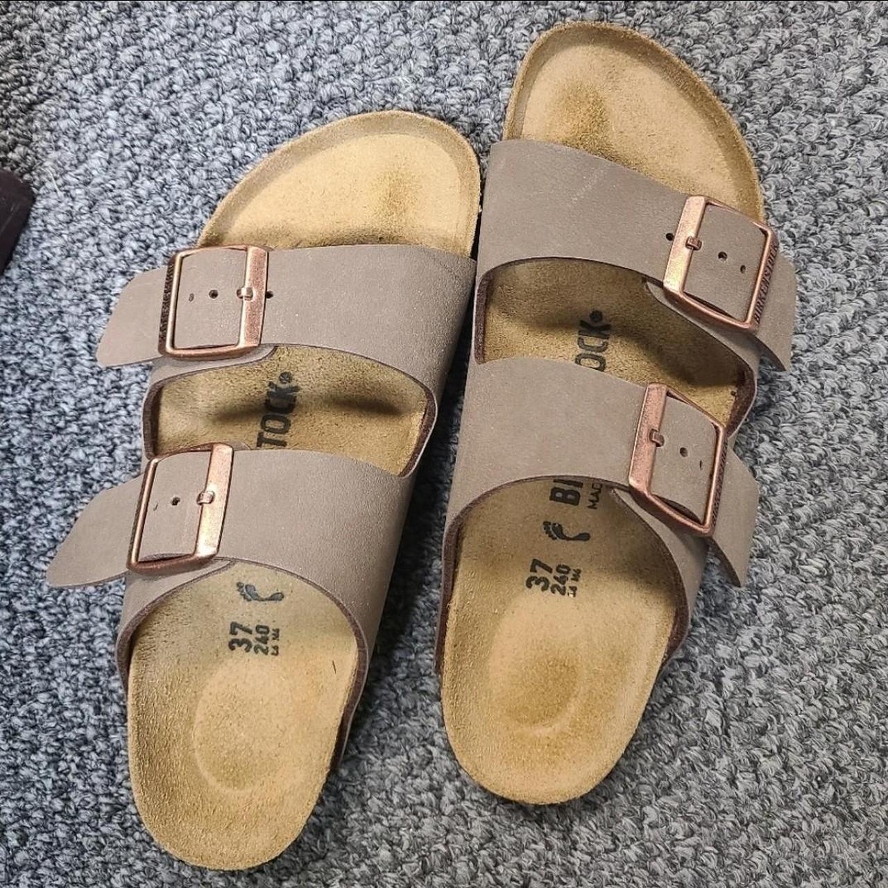 Arizona Mocha Birkenstock 37 Wore Twice Great Depop 8875