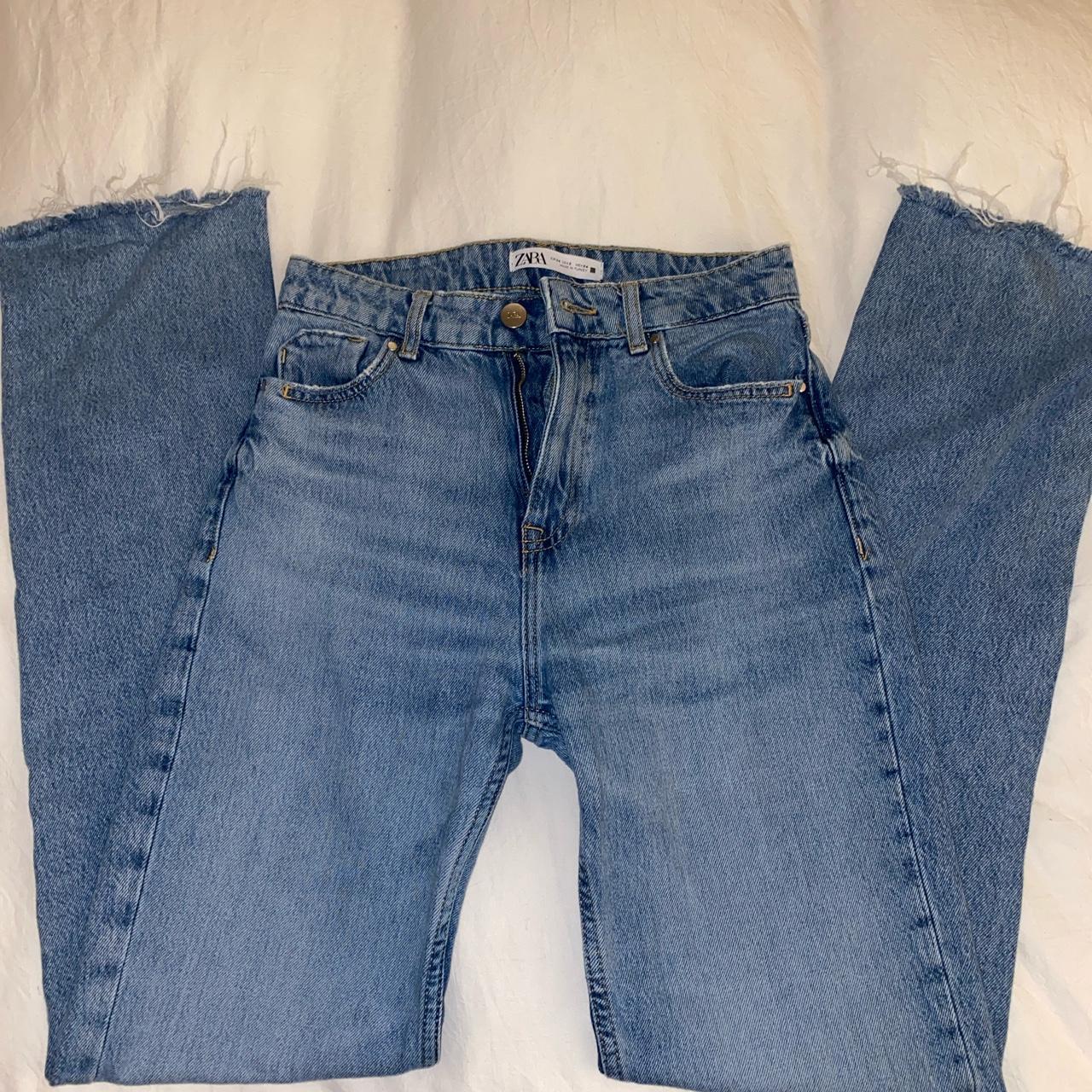 Zara straight leg full length jeans size 2. I’m 5’4... Depop