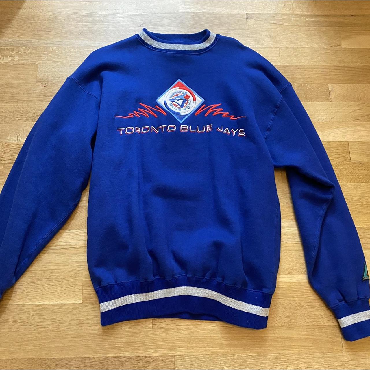 Vintage 90s Blue Jays Jersey Size Kids Medium Made - Depop