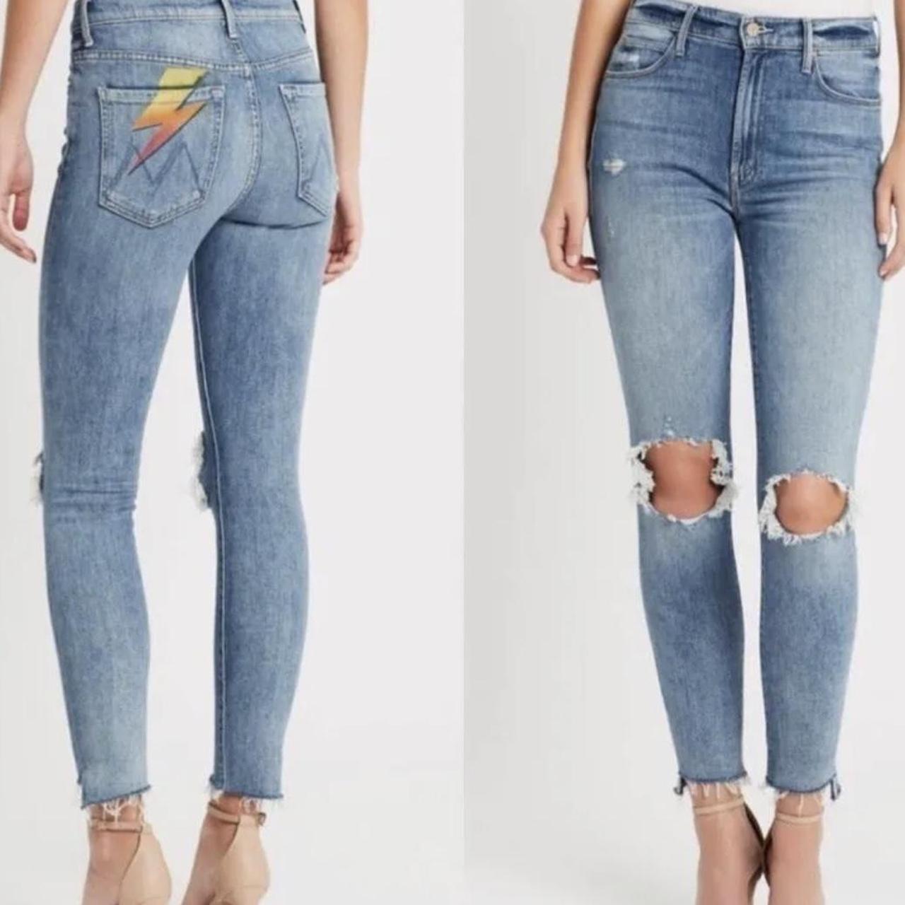 Mother denim best sale lightning bolt