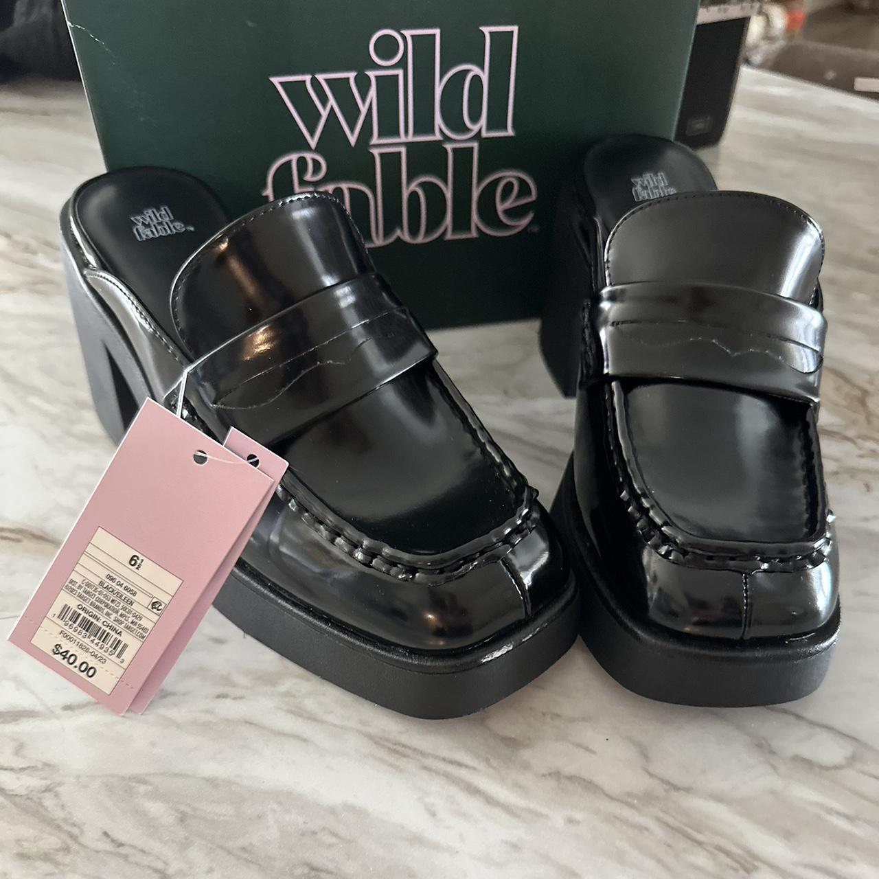 wild fable heeled loafers -womens Depop