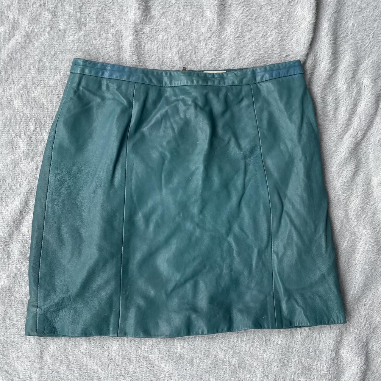 GORMAN LEATHER MINI SKIRT PURCHASED IN 2015 LEATHER... - Depop