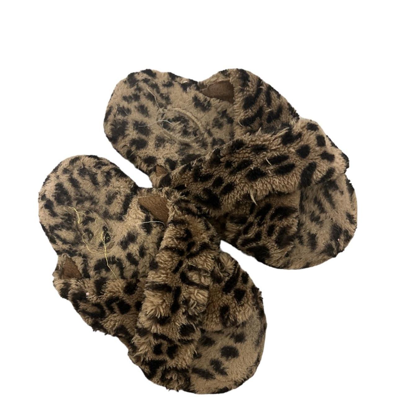 Cheetah print y2k slippers. Depop