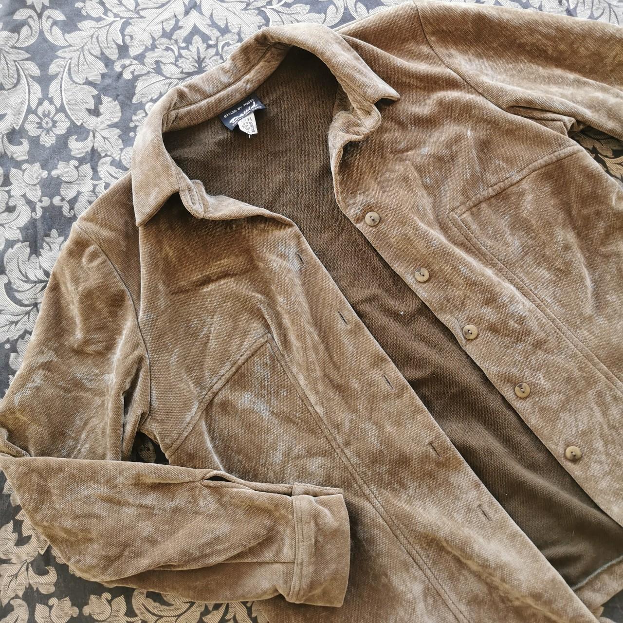 Vintage Brown Velvet Jacket - Styled By Tosol David... - Depop