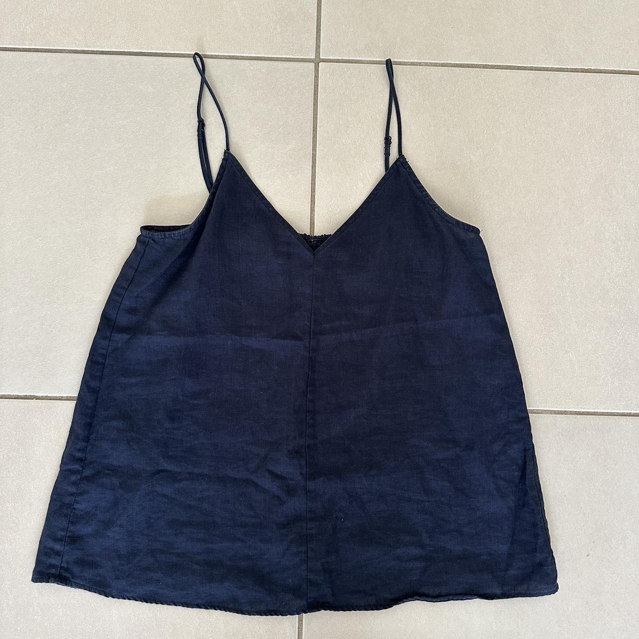 Country Road Linen singlet Size 8 (loose fit)... - Depop