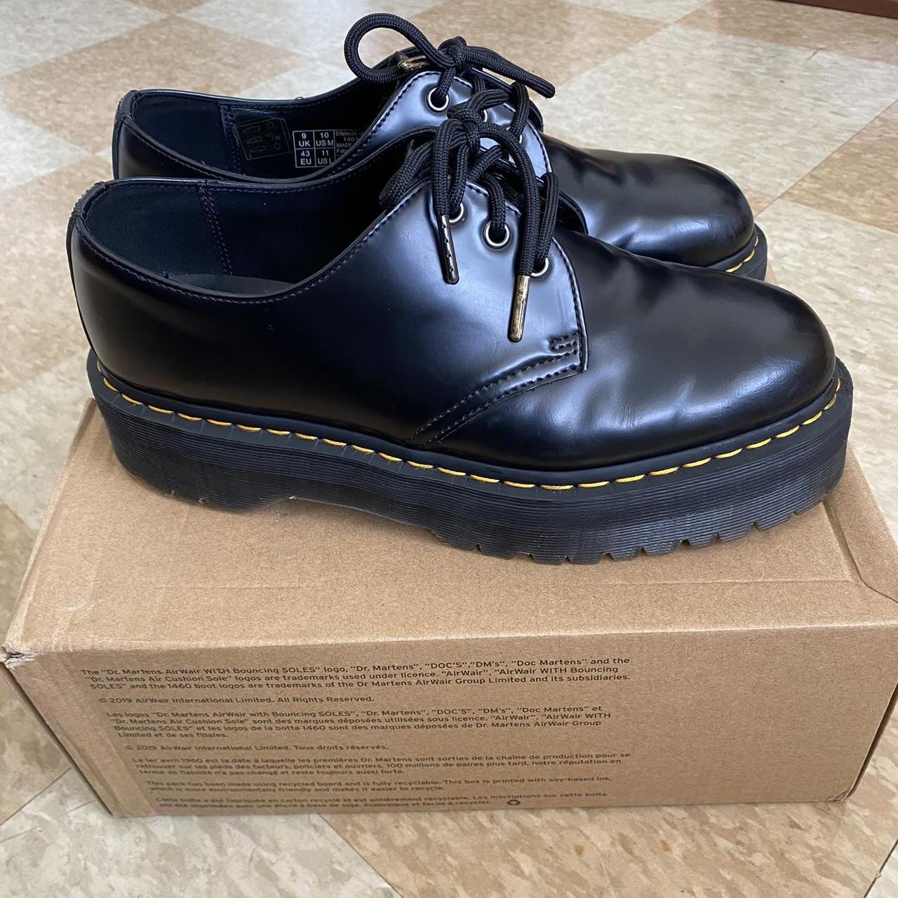 1461 SMOOTH LEATHER PLATFORM DOC DR. MARTENS LOWS •... - Depop