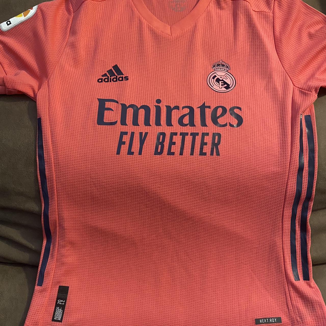 Pink Real Madrid soccer jersey - Depop