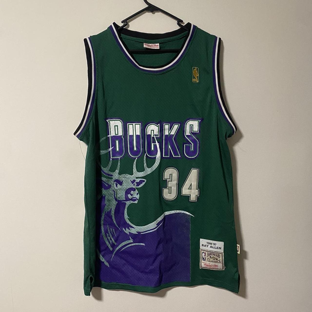 milwaukee bucks ray allen jersey